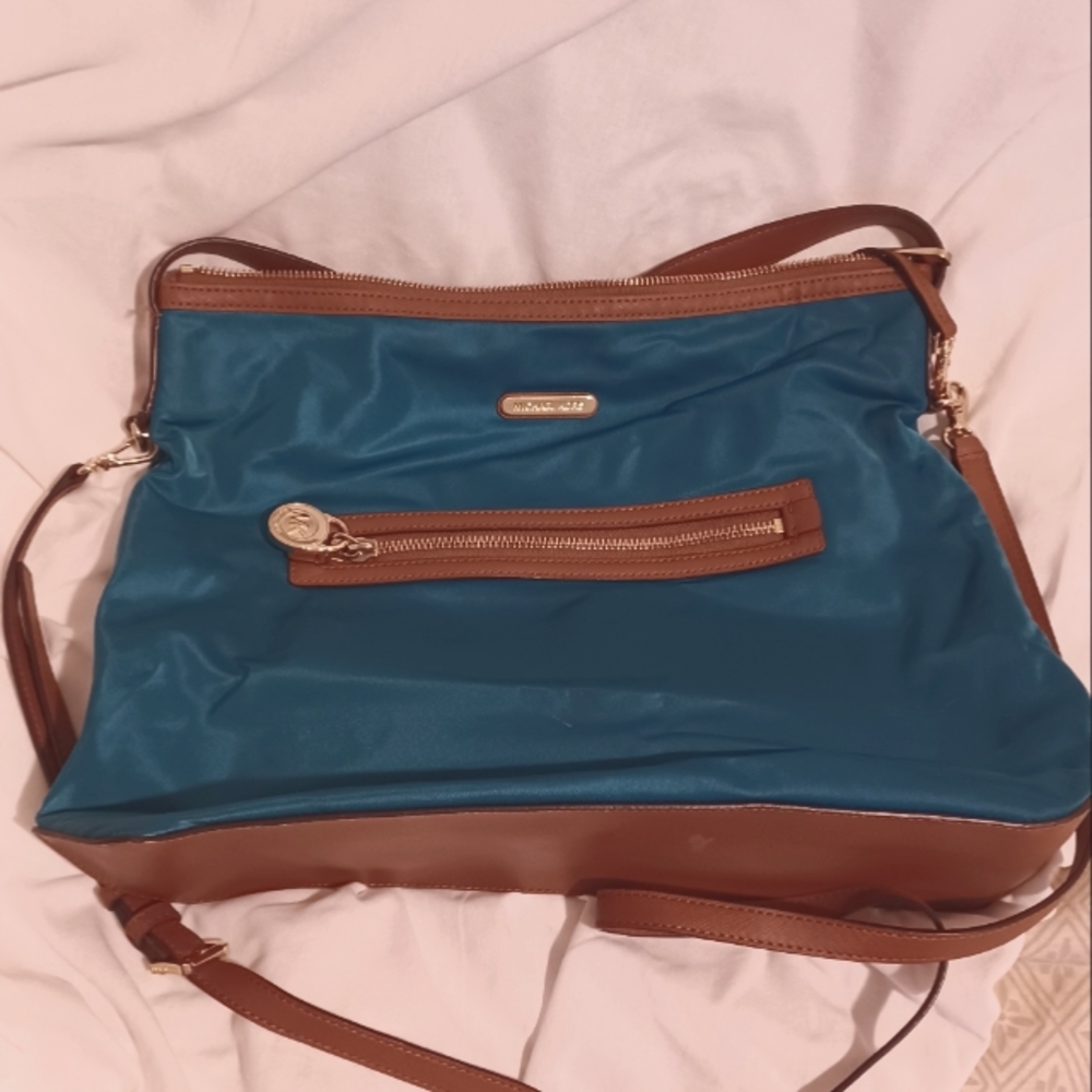 Michael Kors Teal Cloth Bag